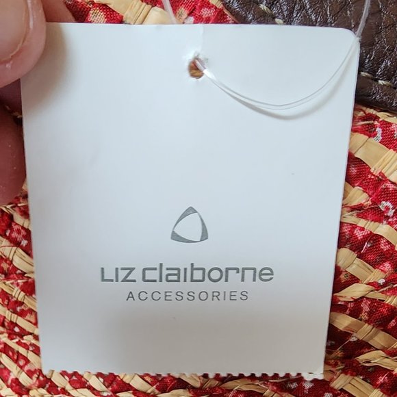 NWT Liz Claiborne Straw Clutch Handbag - Picture 6 of 14